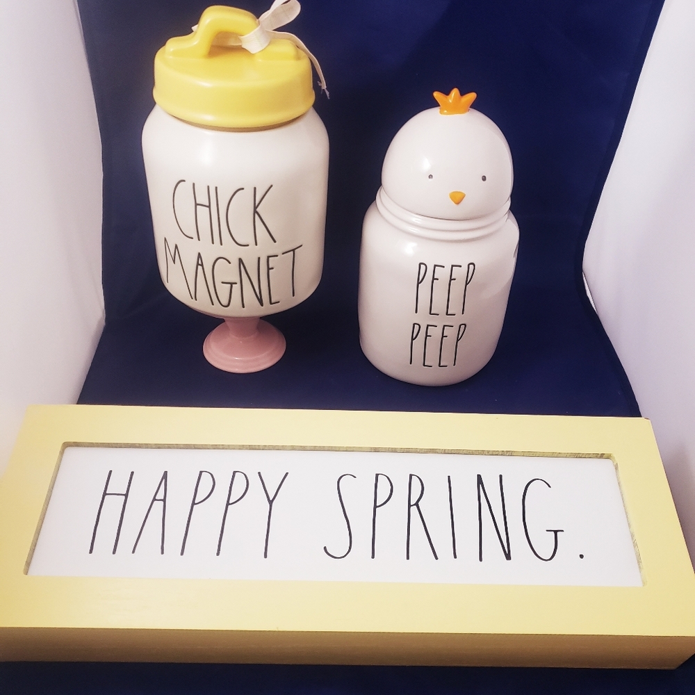 Rae dunn spring easter chick magnet, peep peep
